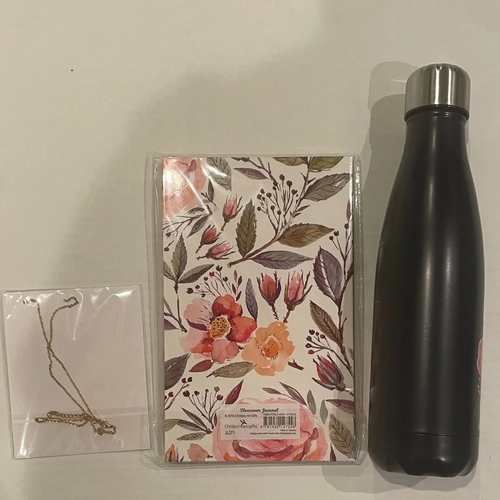 Floral Strength and Dignity Journal Faith Based Gift Set
